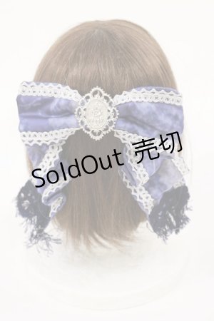 画像: ALICE and the PIRATES / 不思議な奇術師と魔法の夜柄バレッタ  ブルー H-25-07-16-1041-PA-AC-NS-ZH