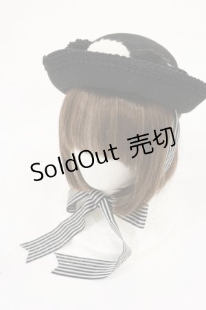 画像: ALICE and the PIRATES / マリオネットミニボーラーHat  ブラック H-25-07-16-1044-PA-AC-NS-ZH