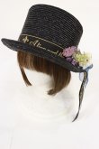 画像1: ALICE and the PIRATES / フローレンス・シルクハット  ブラック/ブルー H-25-07-16-1045-PA-AC-NS-ZH (1)