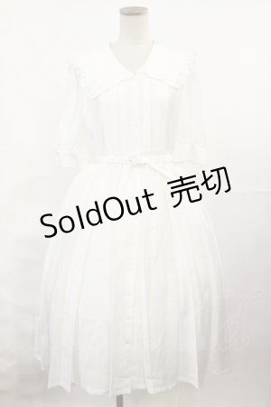 画像: 31 Sons de mode / ビッグフリルカラーシャツワンピース 36 オフ H-25-07-16-1012-LO-OP-NS-ZH