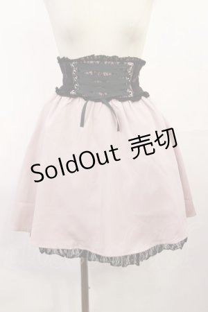 画像: DearMyLove / コルセット風フリルレースアップスカート S ピンク H-25-07-16-1017-EL-SK-NS-ZH