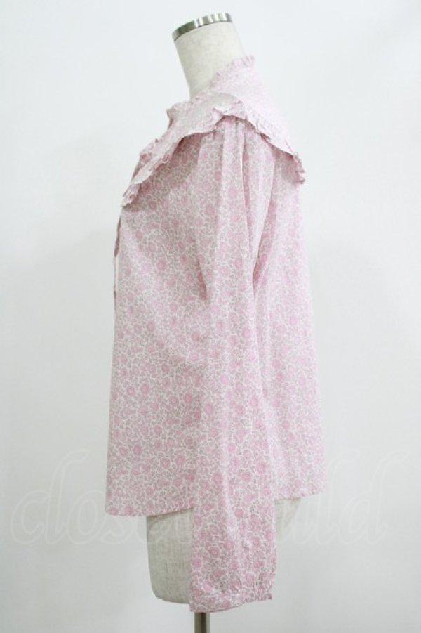 画像2: Jane Marple Dans Le Salon / D’anjo coast cape blouse  ピンク H-25-07-16-058-JM-BL-KB-ZH (2)