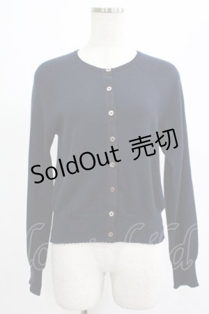 画像: Jane Marple / ウールラウンドカーディガン  ネイビー H-25-07-16-061-JM-TO-KB-ZH