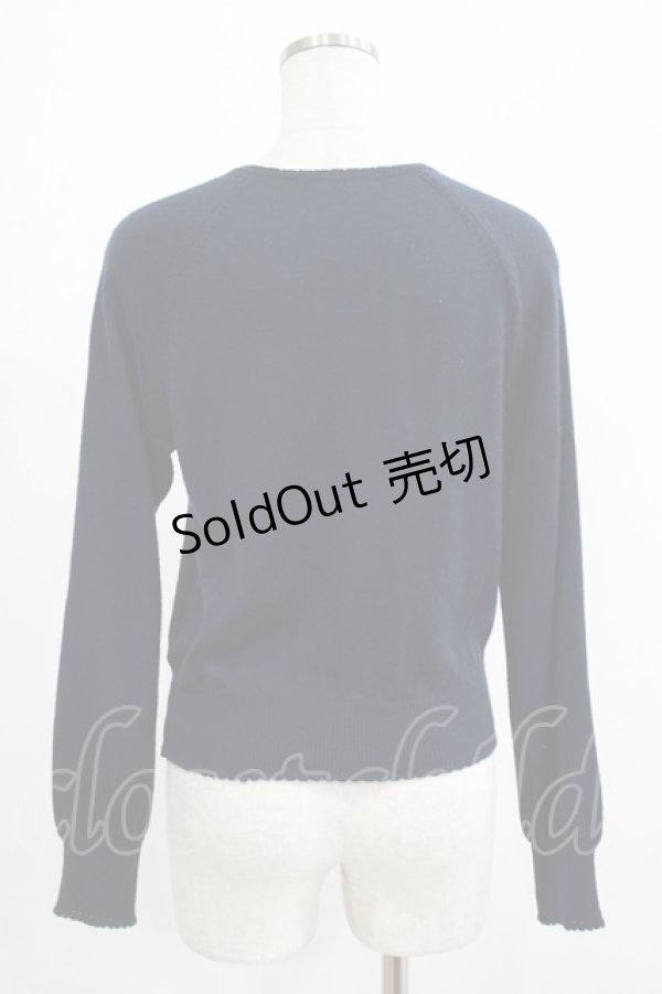 画像3: Jane Marple / ウールラウンドカーディガン  ネイビー H-25-07-16-061-JM-TO-KB-ZH (3)