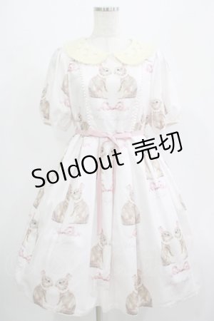 画像: Leur Getter / Twin Rabbit袖付ワンピース M さくらピンク H-25-07-16-009-LU-OP-KB-ZH