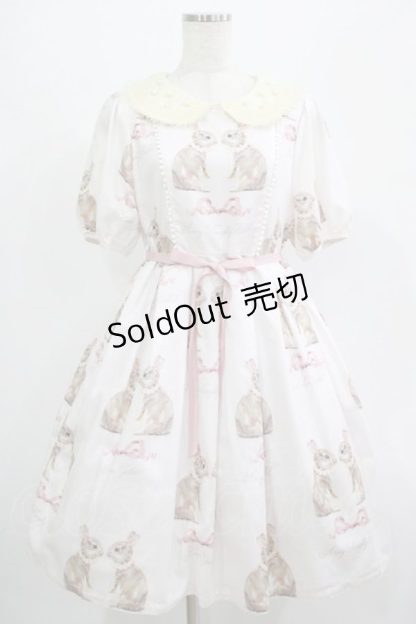 画像1: Leur Getter / Twin Rabbit袖付ワンピース M さくらピンク H-25-07-16-009-LU-OP-KB-ZH (1)