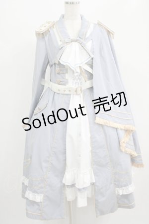 画像: Ying Luo Fu（海外ロリータブランド） / ミリタリーワンピースセット XL サックス H-25-07-17-001-PU-OP-NS-ZH