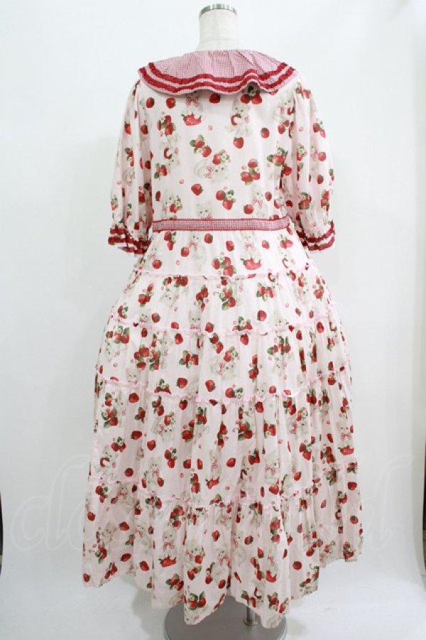 画像3: alcali / alcali × misako aoki/サイベリアンストロベリーワンピース Free ピンク H-25-07-17-003-LO-OP-NS-ZH (3)