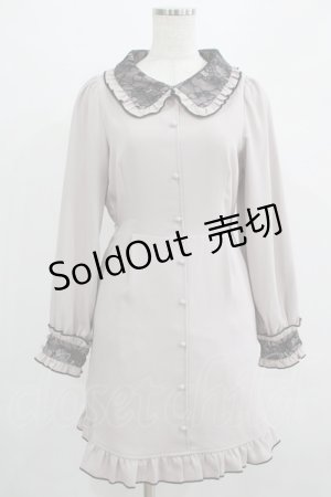 画像: Rojita / ビジュブローチ配色レース衿ワンピース Free ピンク H-25-07-17-034-LO-OP-NS-ZH