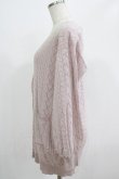 画像2: Amavel / ハート透かしあみロングカーディガン Fee ピンク H-25-07-17-040-CA-TO-NS-ZH (2)