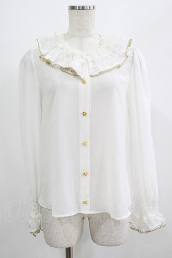 画像1: Angelic Pretty / ハミングブラウス Free オフ H-25-07-17-046-AP-BL-NS-ZH (1)