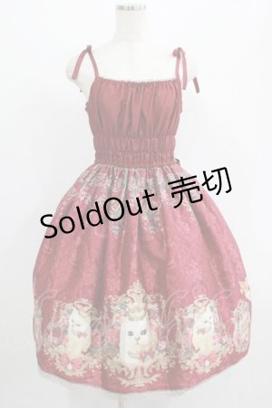 画像: Enchantlic Enchantilly / Queen Cat〜トランプの国〜ジャンパースカート Free ボルドー H-25-07-17-006-LO-OP-NS-ZH