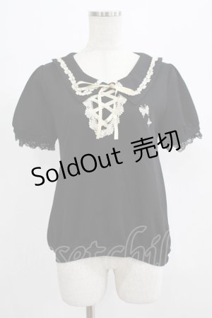 画像: axes femme / 蝶プリントトップス M ブラック H-25-07-17-055-AX-TO-NS-ZH