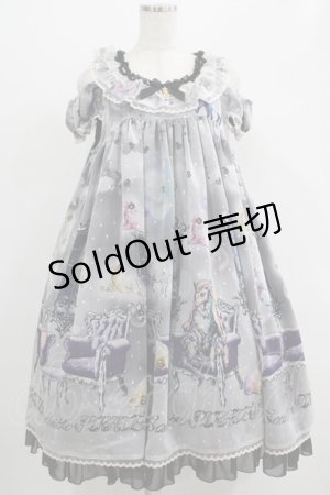 画像: ALICE and the PIRATES / 眠り羊と夢喰いバク柄ジャンパースカートII Free ブラック H-25-07-17-009-PA-OP-NS-ZH