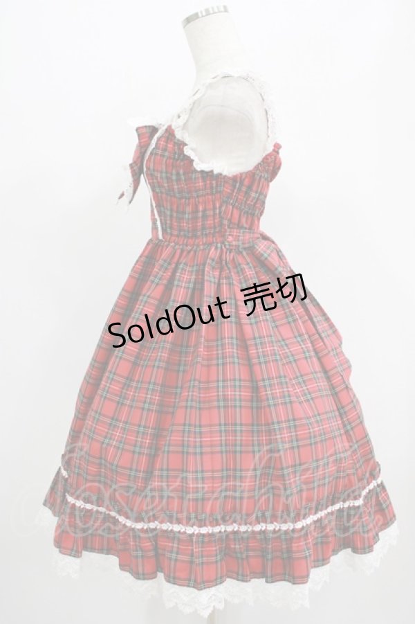 画像2: BABY,THE STARS SHINE BRIGHT / タータンチェックジャンパースカート Free エンジ H-25-07-17-013-BA-OP-NS-ZH (2)