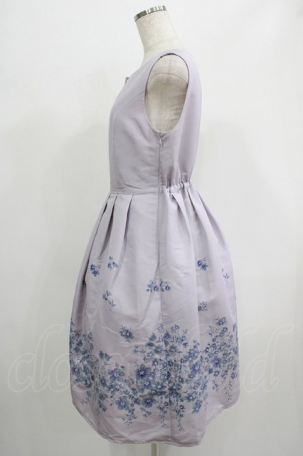 画像2: axes femme / パネルフラワー柄ワンピース M ラベンダー H-25-07-17-018-AX-OP-NS-ZH (2)