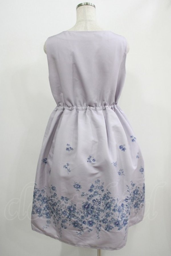 画像3: axes femme / パネルフラワー柄ワンピース M ラベンダー H-25-07-17-018-AX-OP-NS-ZH (3)