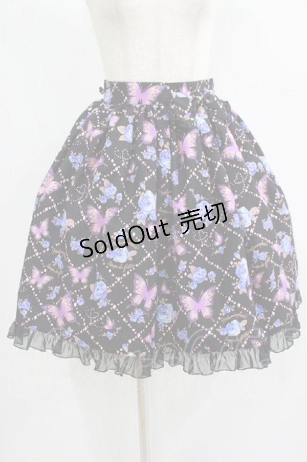 画像1: metamorphose / Jewel Butterflyスカート Free ブラック H-25-07-17-023-ME-SK-NS-ZH (1)