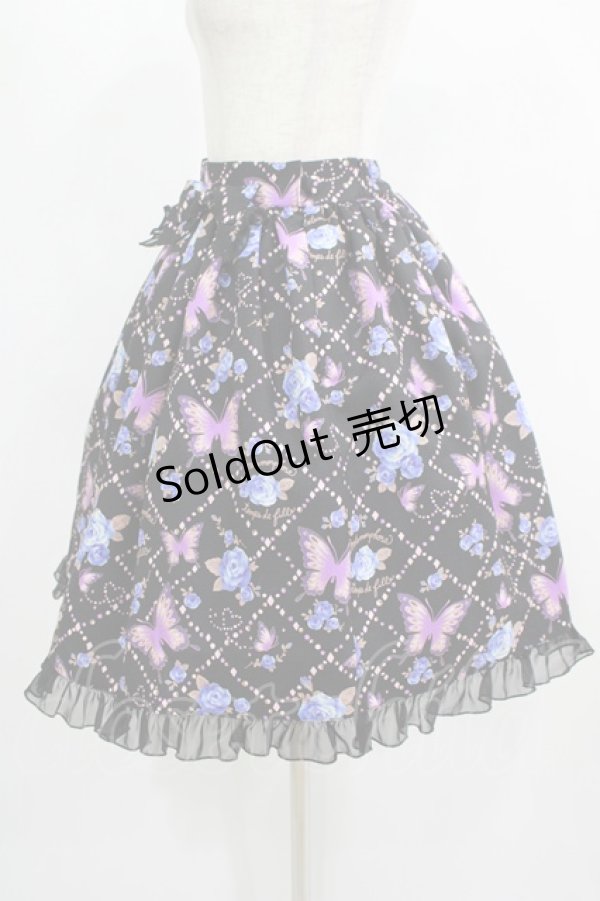 画像2: metamorphose / Jewel Butterflyスカート Free ブラック H-25-07-17-023-ME-SK-NS-ZH (2)