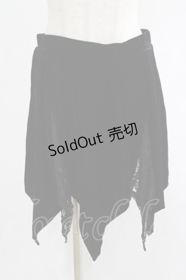 画像1: KILL STAR / Lester Velvet Mini Skirt S 黒 H-25-07-18-024-SL-SK-KB-ZH (1)