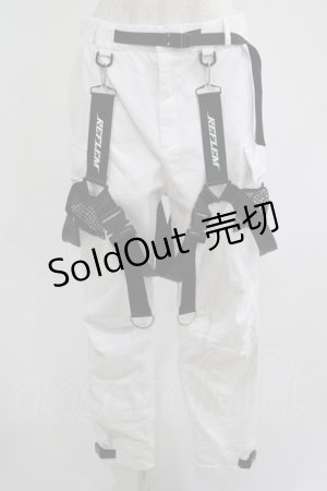 画像: REFLEM / タクティカルカーゴパンツ L 白 H-25-07-18-033-PU-PA-KB-ZH