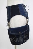 画像2: Ozz Croce / 薔薇刺繍フラップ付きコルセット  紺 H-25-07-18-043-OO-ZA-KB-ZH (2)