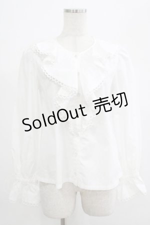 画像: MILK / レディーピエロブラウス  ホワイト H-25-07-18-045-ML-BL-KB-ZH