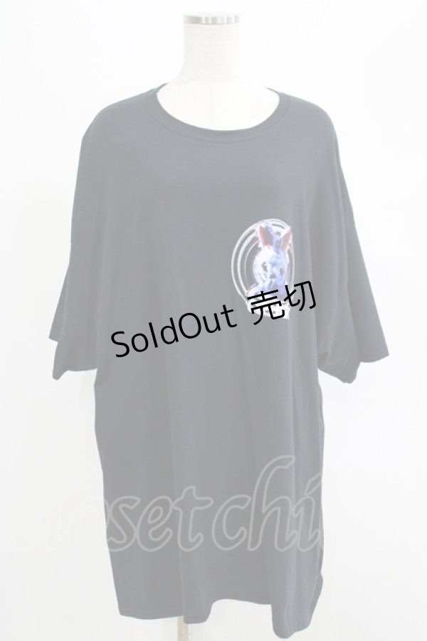 画像1: MILKBOY / CYPHER BUNNY TEE XXL 黒 H-25-07-18-047-MB-TO-KB-ZH (1)