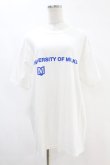 画像1: MILKBOY / UNIVERSITY TEE L ホワイト H-25-07-18-1038-MB-TO-KB-ZT1018D (1)