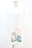 画像1: NieR Clothing / プリントCOTTON CUTSEW XL 白 H-25-07-18-1039-PU-TO-KB-ZT1009H (1)