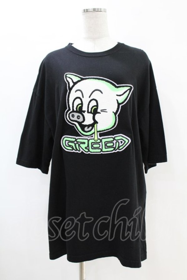 画像1: MILKBOY / GREED TEE  ブラック H-25-07-18-1046-MB-TO-KB-ZT1018D (1)