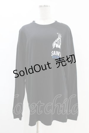 画像: MILKBOY / SAINT L.S. TEE  ブラック H-25-07-18-1047-MB-TO-KB-ZH