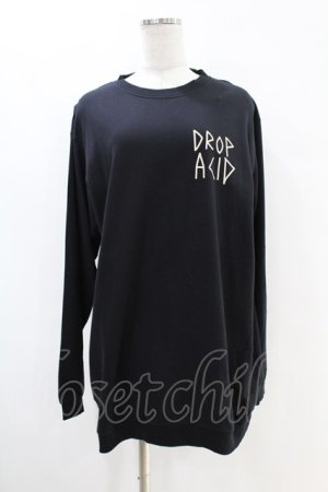 画像: LONG CLOTHING / DROP ACID POCKET SWEAT M 黒 H-25-07-18-1049-0-TO-KB-ZH