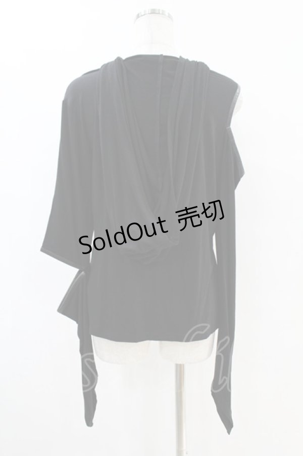 画像2: KILL STAR / Morwen Hooded Top L 黒 H-25-07-18-1051-SL-TO-KB-ZH (2)