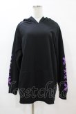 画像1: NieR Clothing / ツノフードプルパーカー  黒×紫 H-25-07-18-1052-PU-TO-KB-ZH (1)