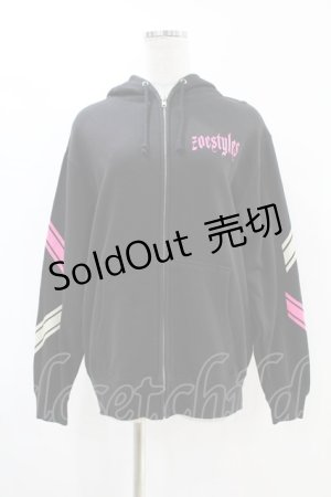 画像: ZOESTYLES / HOODED BADBOYZ ROCK M 黒×バーガンディ×サンドベージュ H-25-07-18-1055-GO-TO-KB-ZH