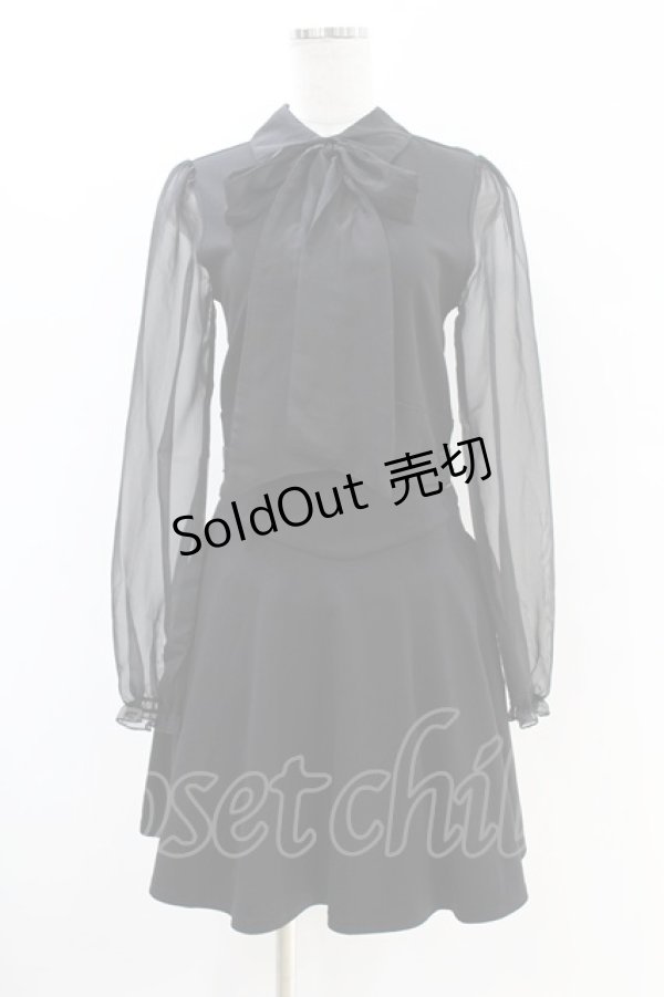 画像1: KILL STAR / SOMBER SHADOW DRESS S ブラック H-25-07-18-1018-SL-OP-KB-ZH (1)