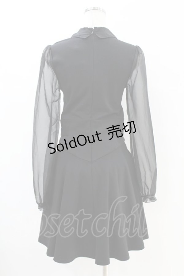 画像2: KILL STAR / SOMBER SHADOW DRESS S ブラック H-25-07-18-1018-SL-OP-KB-ZH (2)