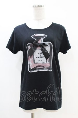 画像: MILK / perfume Tee  黒 H-25-07-18-1034-ML-TO-KB-ZH
