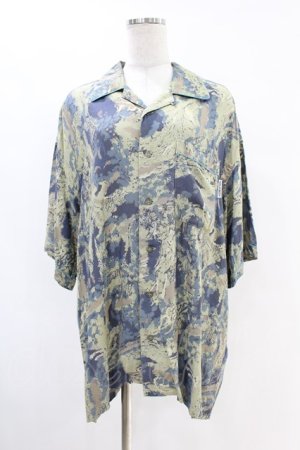 画像: MILKBOY / ALOHA SHIRTS  ブルーグリーン H-25-07-18-1035-MB-BL-KB-ZH