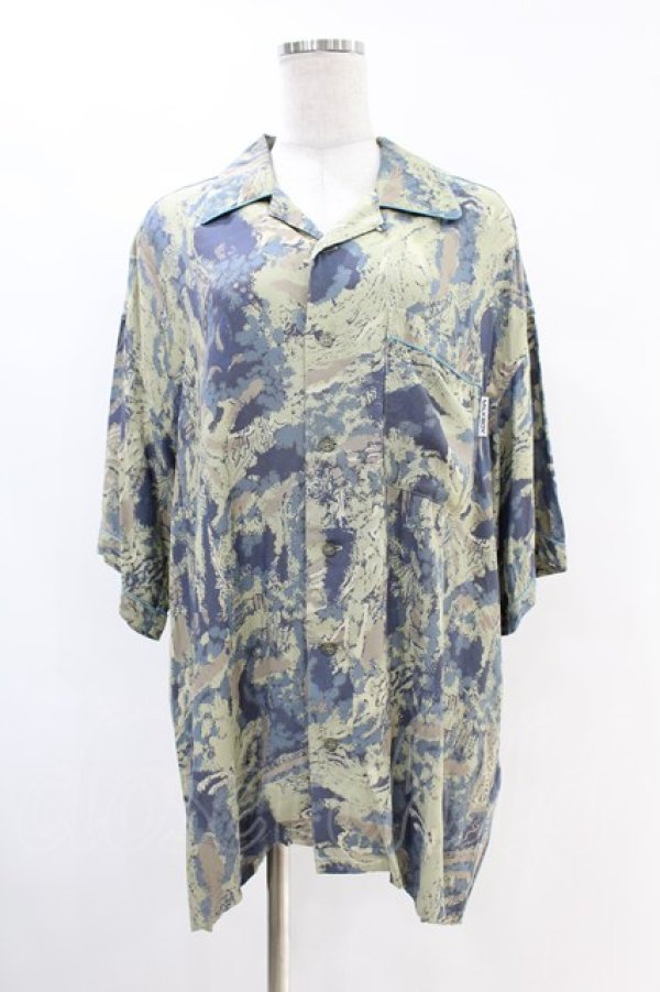 画像1: MILKBOY / ALOHA SHIRTS  ブルーグリーン H-25-07-18-1035-MB-BL-KB-ZT1018D (1)