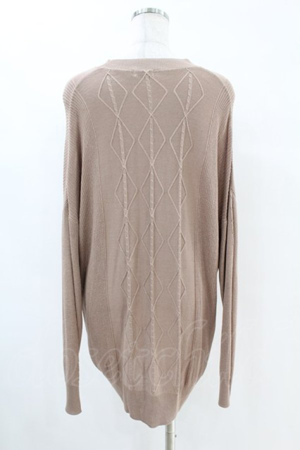 画像2: NieR Clothing / MILK COCOA KNIT CARDIGAN  ブラウンベージュ H-25-07-18-1037-PU-TO-KB-ZH (2)