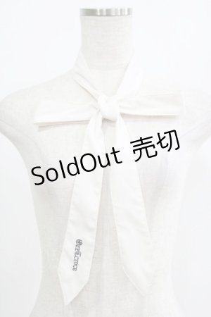画像: Ozz Croce / ロゴ刺繍タイ  オフ白 H-25-07-18-064-OO-ZA-KB-ZH