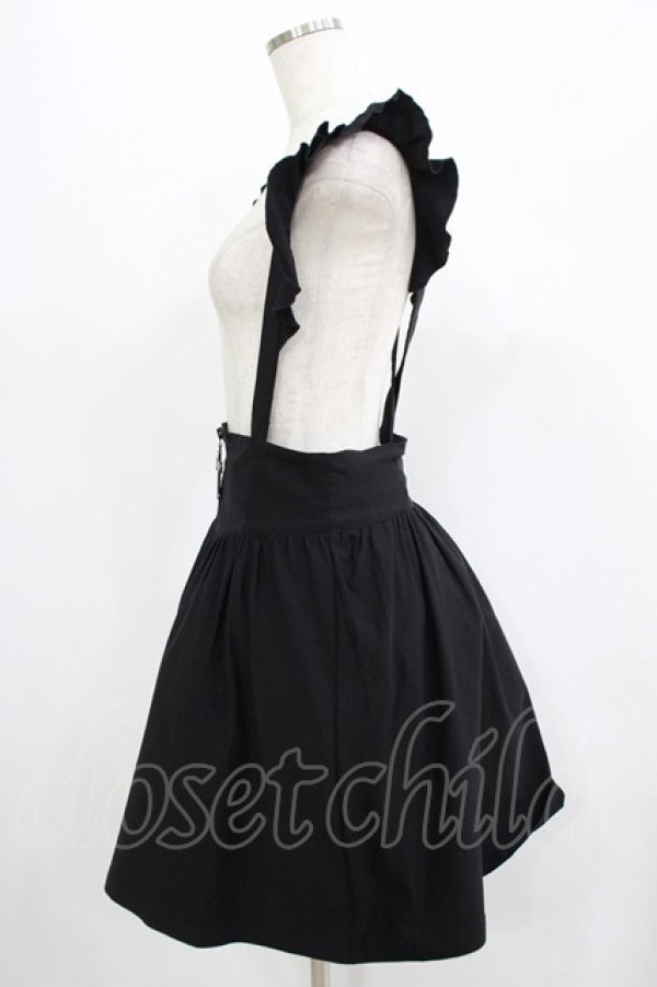 画像2: KILL STAR / YUNA SUSPENDER SKIRT S ブラック H-25-11-16-014-SL-SK-KB-ZH (2)