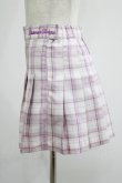 画像2: TRAVAS TOKYO / Check pleated skirt  ラベンダーピンク H-25-11-16-012-PU-SK-KB-ZH (2)