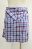 画像3: Candy Stripper / CHECK BELTED SKIRT S ブルー H-25-11-16-011-PU-SK-KB-ZH (3)