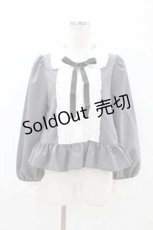 画像: Cherirulu Chocola / MYリボンマルエリブラウス L グレー H-25-07-19-041-0-BL-NS-ZH