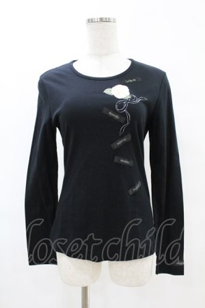 画像: INGEBORG / ロングスリーブTシャツ 11号 ブラック H-25-07-19-043-LO-TS-NS-ZH