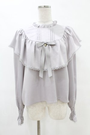 画像: Amavel / ヨークフリルブラウス Free グレー H-25-07-19-051-CA-BL-NS-ZH