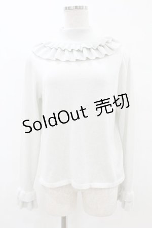 画像: Nile Perch / フリルタートルネックニット Free シルバー H-25-07-19-053-LO-TO-NS-ZH